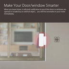 Tuya Wifi Door Sensor Window Entry Sensor Security Burglar Magnetic Sensor Alarm Smart Life Work With Alexa Google Home