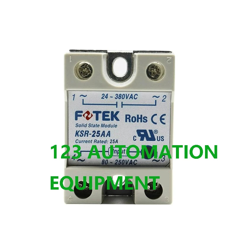 Authentic New FOTEK KSR-10AA 25AA 40AA 75AA  KSR-25AA 40AA 75AA-H Solid State Relay 10A 25A 40A 75A