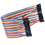 40PIN 20/10CM Dupont Cable Male to Male Female Jumper Wire for Arduino DIY Kit 3 Different Connections for Electronics Projects