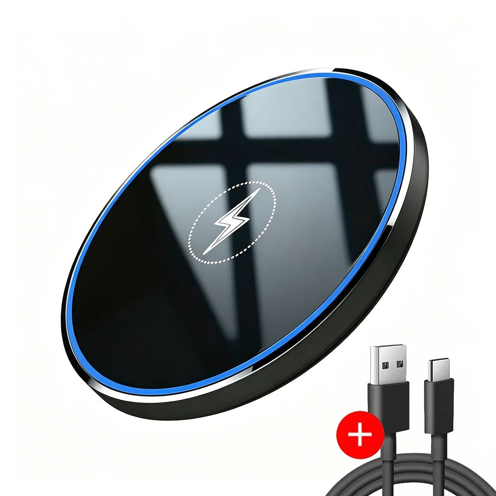 30W Wireless Charger Fast Charging Pad  For iPhone 17 16 15 14 Pro XS Max XR For Samsung S26 S25 S23 S9 S8 Note 10