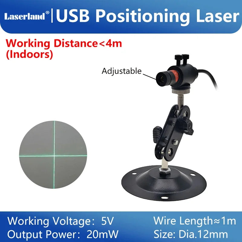 Red Green Laser Diode Module Cross Projector for Heat Press Screen Printing Alignment of Cloth Cutting Location