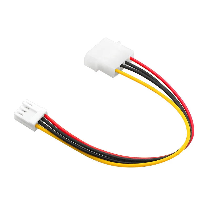 Big 4 Pin Molex to Small 4Pin Convert Cable FDD Floppy Disk Drive Power Supply Wire Computer IDE to Power Connection Plug Cord