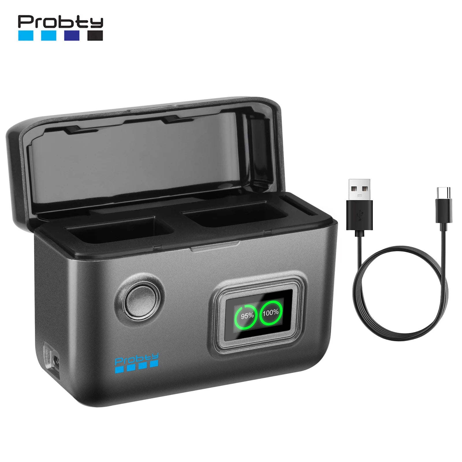 Probty EN-EL25 Portable Fast Charger With Smart Digital Display for Nikon Z50 II, Z50, Z30, Z fc,Camera