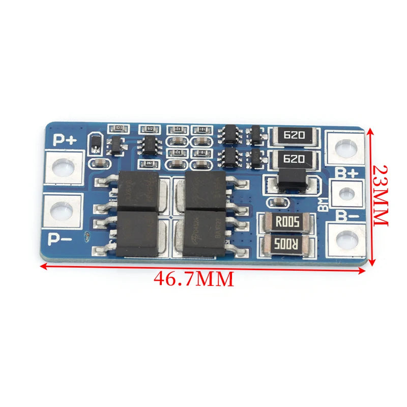1-10Pcs 2S 10A 7.4V Li-Battery BMS Protection Board to 8.4V with Balanced Function / Overcharge Protection for 18650 Batteries