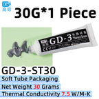 GD-3 Thermal Paste Performance 1/3/7/15/30g Gray 7.5W/m-k For CPU GPU Heat Sink Cooling Cooler Grease Compound Silicone CN SY BB