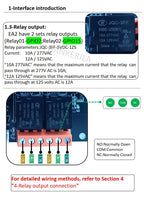 HKL-EA2 Bulk Wholesale Pricing SIM7600 4G Module RS485 DS18B20 Detection Beeping Alarm 2 NPN Input 2 Relay Output IIC Expansion