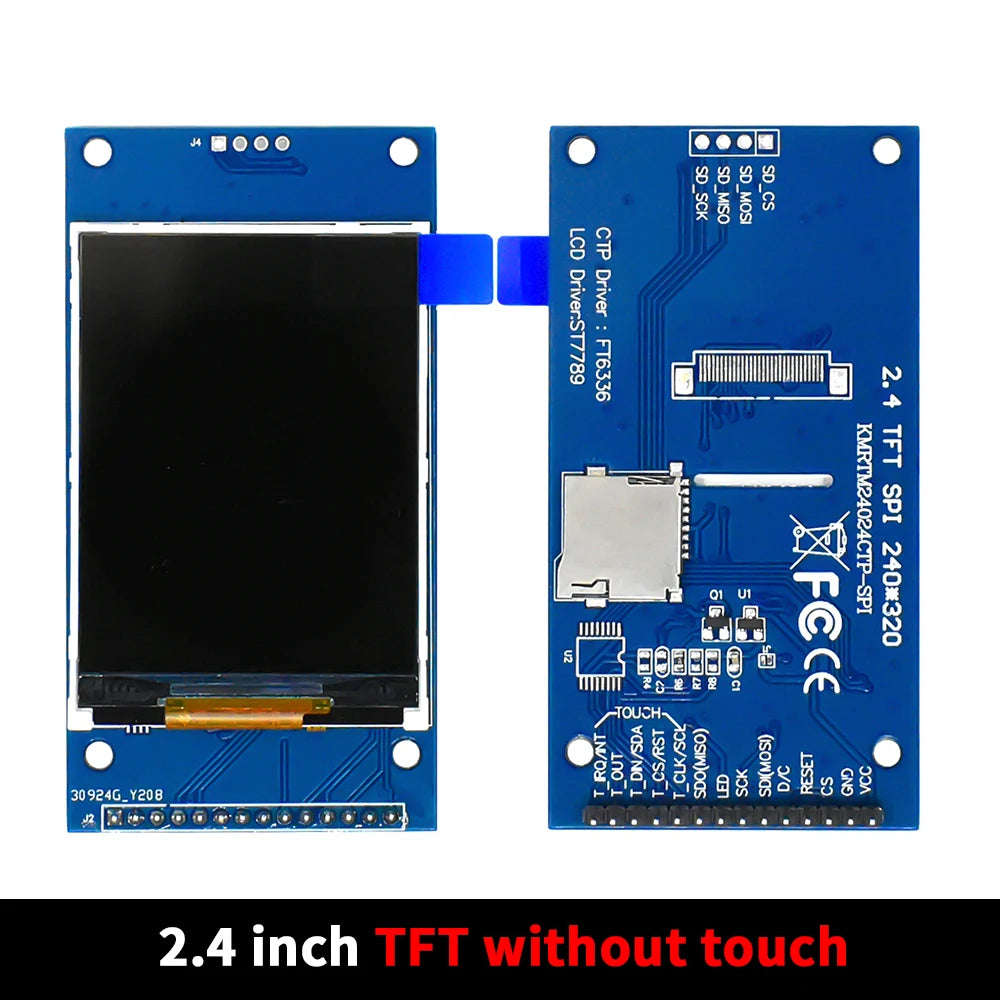 New 2.4 inch capacitive touch screen module IPS HD SPI serial LCD capacitive screen ST7789 driver