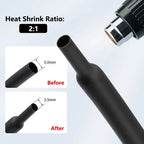 1/3/5M Purple 2:1 Heat Shrink Tube Dia. 1.5mm ~ 50mm Thermoretractile Wire Repair DIY Shrinkable Case Cover Cable Shrink Wrap