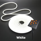 DC24V Solar LED Neon Strip Light Waterproof Warm White Blue Red Pink 6x12mm 2835 120LEDs/m Flexible Neon Rope Light Garden Decor