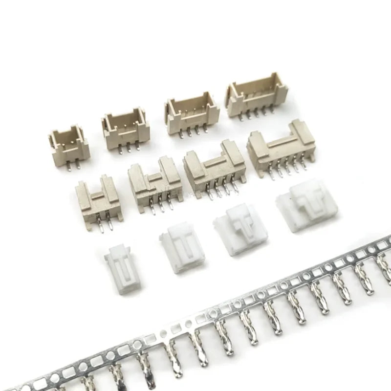 10Sets HY2.0 Connector 2.0mm Vertical / Horizontal SMD Pin Header 2P3P4P5P6P7P8P9P10P12P Plug Male+Female +Terminal  Kit