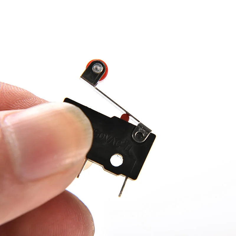 [New] 10Pcs Micro Roller Lever Arm Open Close Limit Switch KW12-3 PCB Microswitch