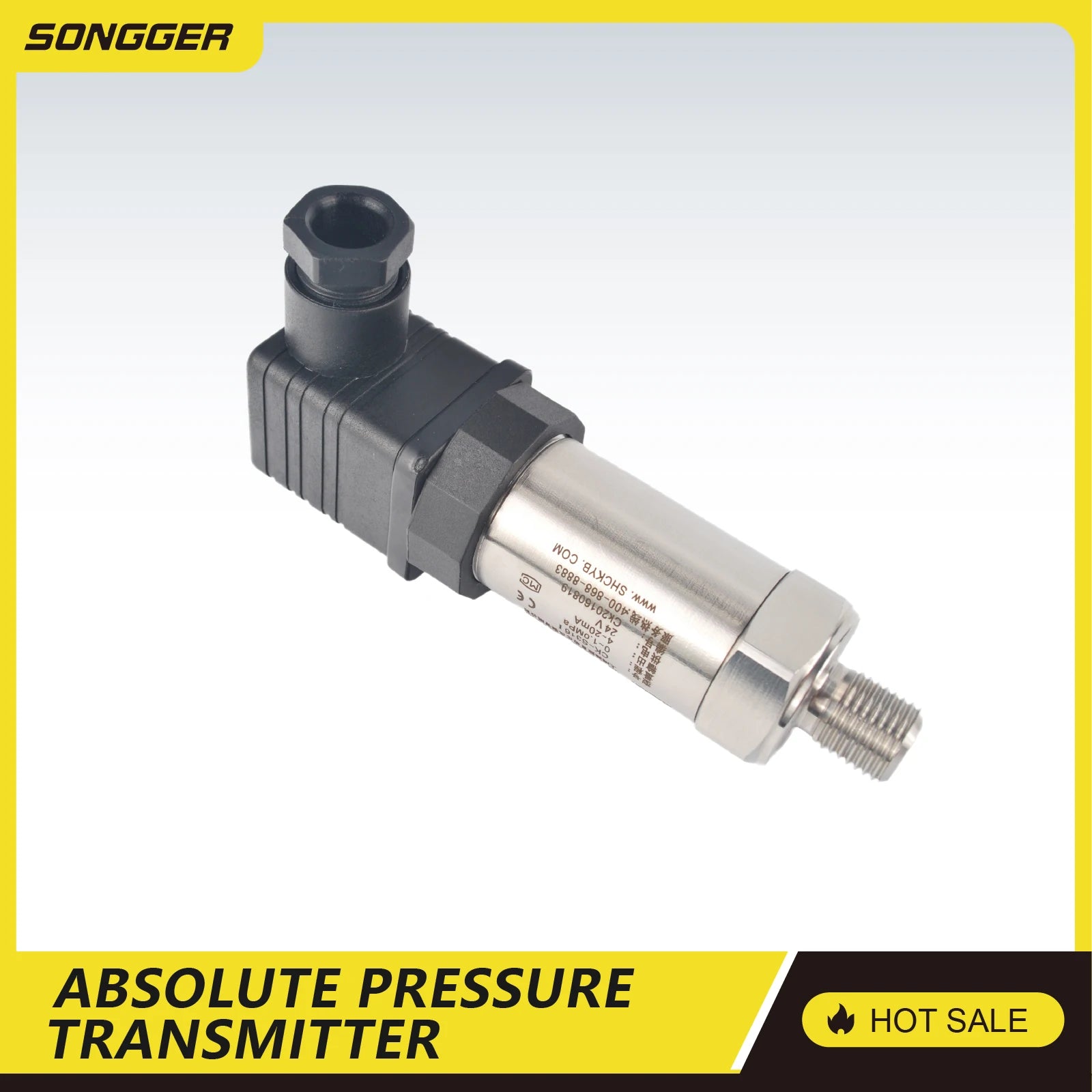 Absolute Pressure Transmitter HTP-300 RS485 4-20mA 0-5V 0-10V Modbus Vacuum Sensor High Accuracy IP65 Barometric Transmitter
