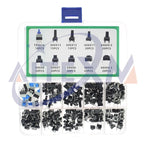 10 Values 180PCS Tactile Push Button Switch Mini Momentary Tact Assortment Kit DIY for Arduino Switch 6*6 4.3MM~13MM DIP 4P