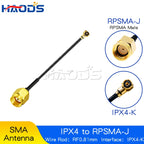 5PCS SMA/RP-SMA Female to IPX MHF4 U.FL RF Plug Pigtail Cable Antenna IPX4 to SMA Male for Mini 0.81mm Wireless Card Router
