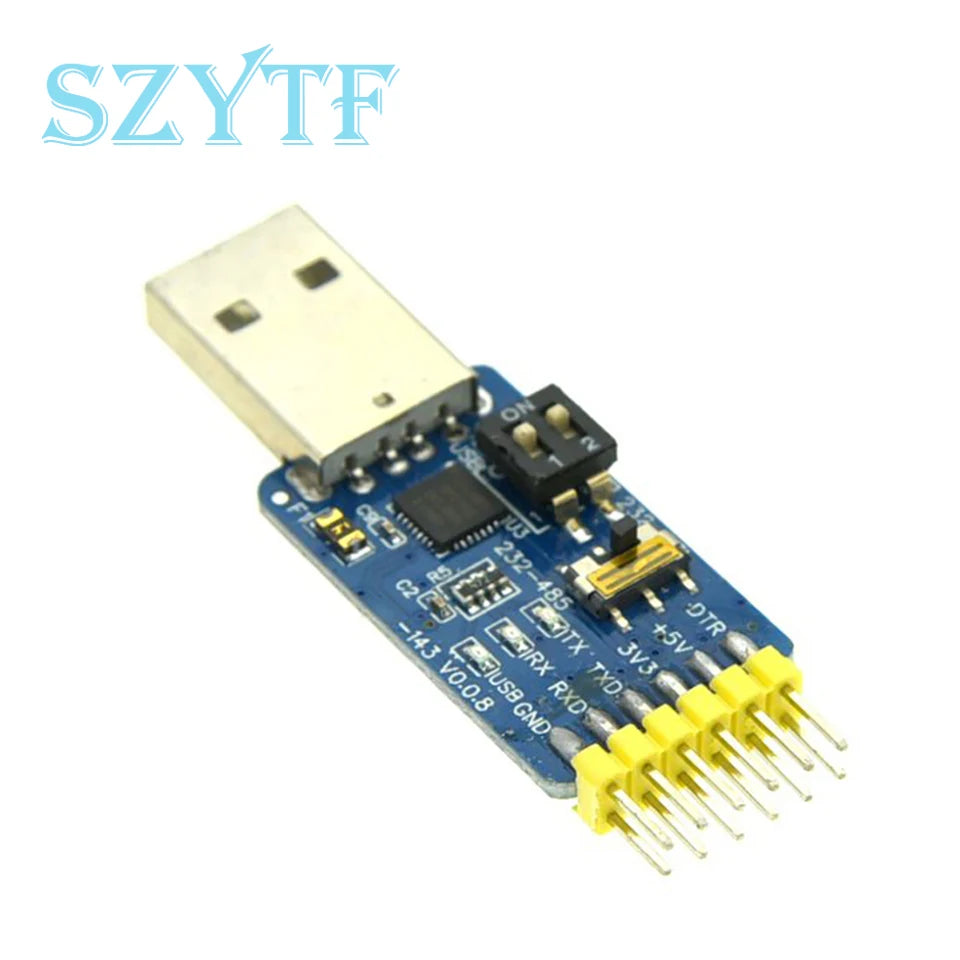 CP2102 USB-UART 6-in-1 Multifunctional(USB-TTL/RS485/232,TTL-RS232/485,232 to 485) Serial Adapter for Arduino