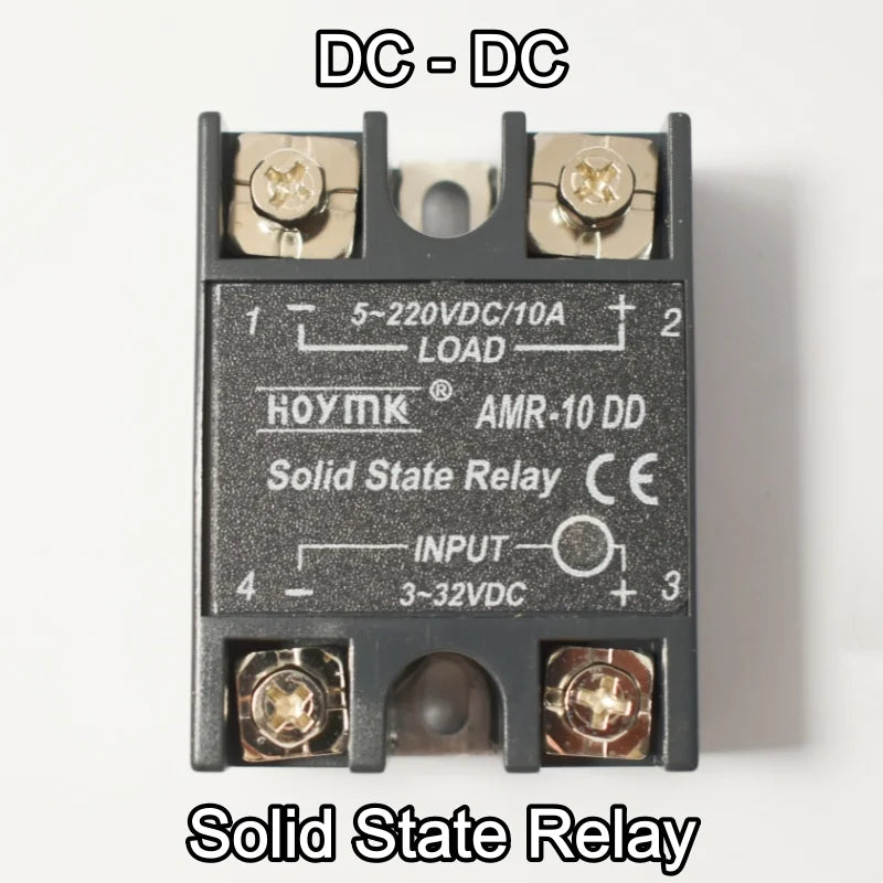 DC to DC Solid State Relay 12V 24V VDC Input 200VDC Load Voltage Regulator Tramsformer Power Protection 10A 25A 40A 60A 100A SSR