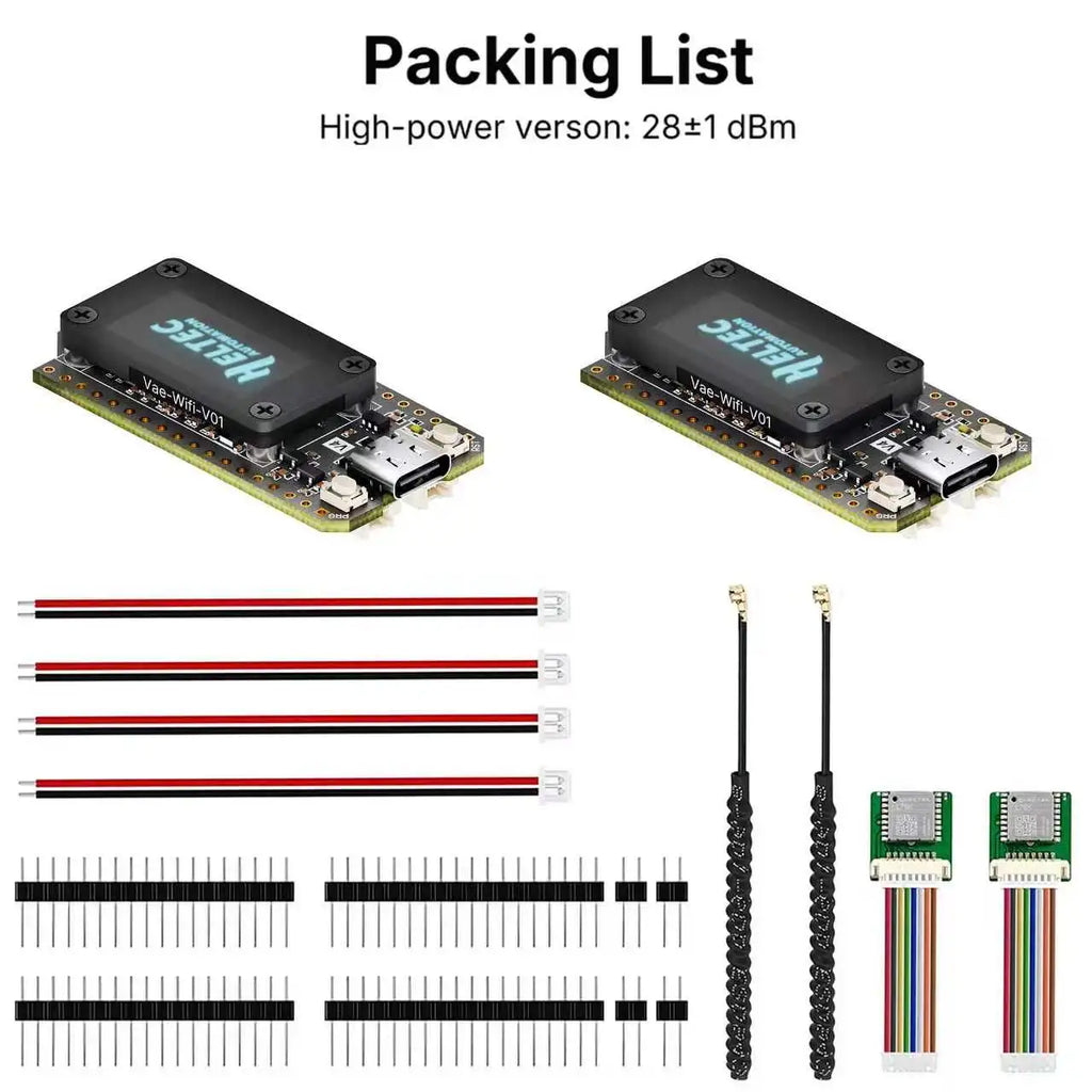 2Pcs Heltec LoRa 32 V4 2Pcs ESP32-S3 SX1262 Meshtastic MeshCore LoRaWAN WiFi BLE OLED Dev Board