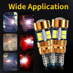 2/6/10PCS LED Signal Light Bulb Package 3030 12V 24V DC Orange Amber 158 175 Position 2821 Parking 2827 2525 T10 Car Truck Bulbs