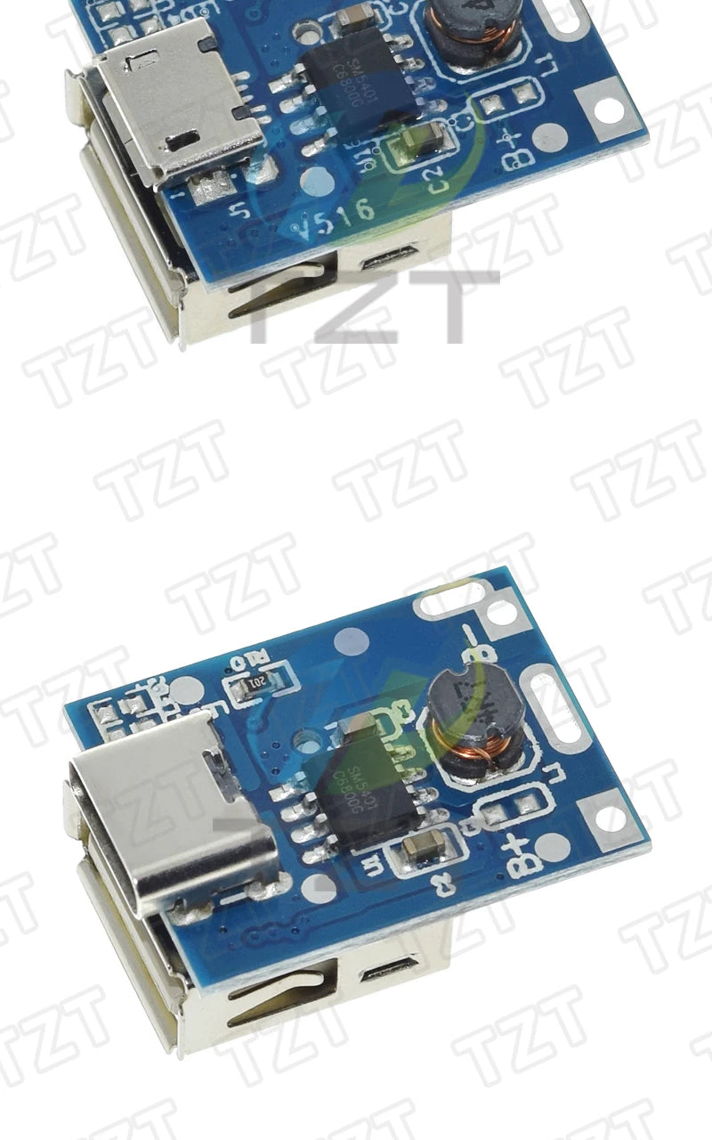 GREATZT 5V Boost Converter Step-Up Power Module Lithium Battery Charging Protection Board LED Display USB For DIY Charger 134N3P