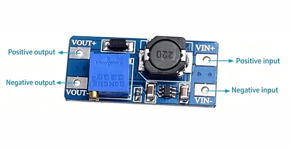 MT3608 DC-DC Adjustable Boost Module 2A Boost Plate Step Up Module with MICRO USB 2V-24V to 5V 9V 12V 28V SX1308 2A