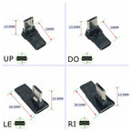 90 Degree USB Left Right Up Angled Micro 5pin Female to Micro USB Male Data Adapter to Mini USB Plug Plug Micro USB