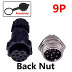 5/10/100Sets GX16 M16 QL16 Plastics 16MM Aviation Plug Male Female Docking Panel Mounted Connector 2/3/4/5/6/7/8/9/10 Pins