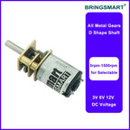 Bringsmart 3V 6V 12V 15-1500RPM N20 DC Gear Motor Reversed Control Low Noise for DIY Electronic Equipment Toys Mini Machine