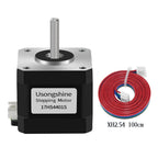Usongshine Nema17 Stepper Motor 17HS4401 1.8 ° Motor 1.5A 42N.cm 42BYGH 4-lead For CNC Roter Laser Engraving Machine 3D Printer
