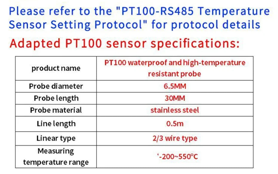 PT100 Platinum Thermal Resistance RTD Thermocouple Temperature Sensor Transmitter RS485 MODUBS RTU Module DC8-25V 8-13MA