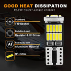10Pcs T10 W5W 194 501 Led Canbus No Error Car Interior Light T10 26 SMD 4014 Chip Pure White Instrument Lights Bulb Signal Lamp