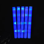 30Pcs RGB LED Glow Foam Stick Bulk Colorful LED Glow Sticks Cheer Tube Dark   Light Birthday Wedding Party Supplies