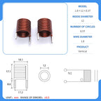 hollow inductor coil inductor copper wire  full specifications
