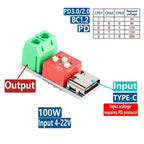 USB C PD QC Trigger 5V~20V Dial Code Adjustment DC Voltage Power Module Dial Adjustment Voltage Fast Charging Decoy Module