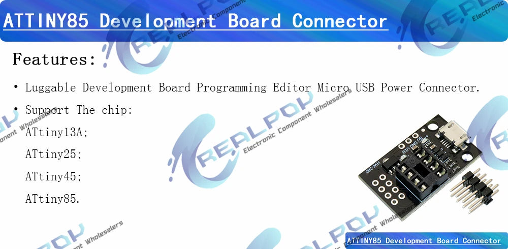 Digispark kickstarter development board ATTINY85 module for Arduino USB Micro / Type-C USB