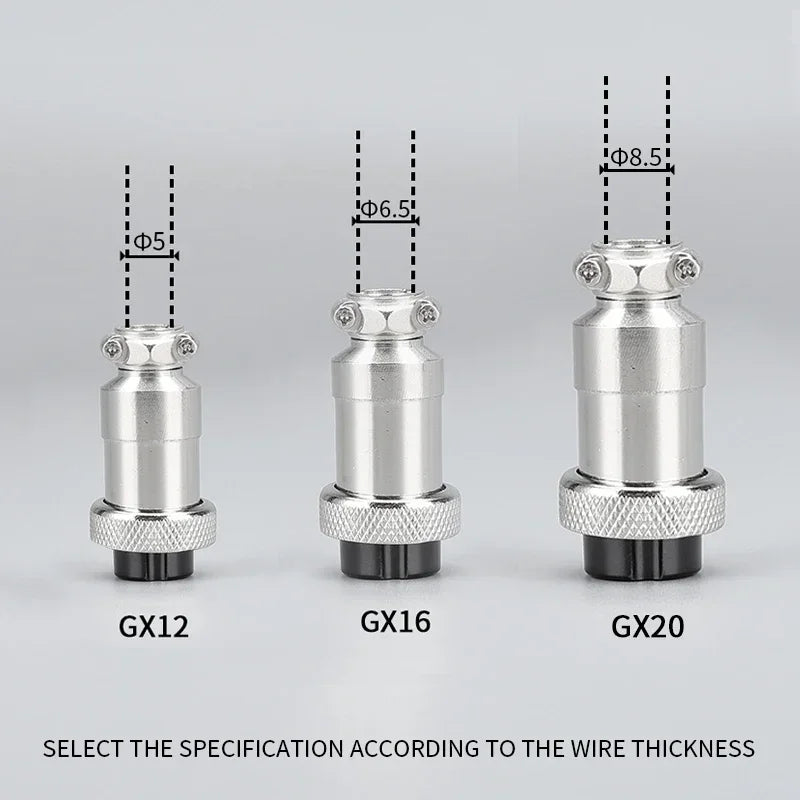 5/10/100SETS aviation plug GX16-2P/3/4/5/6/7/8/9pin male female aviation socket connector 12 16 20mm