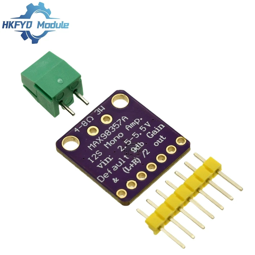 1-50pcs MAX98357A I2S Class D Audio Amplifier – 3W Digital Power Module for DIY Speakers & Smart Voice Systems