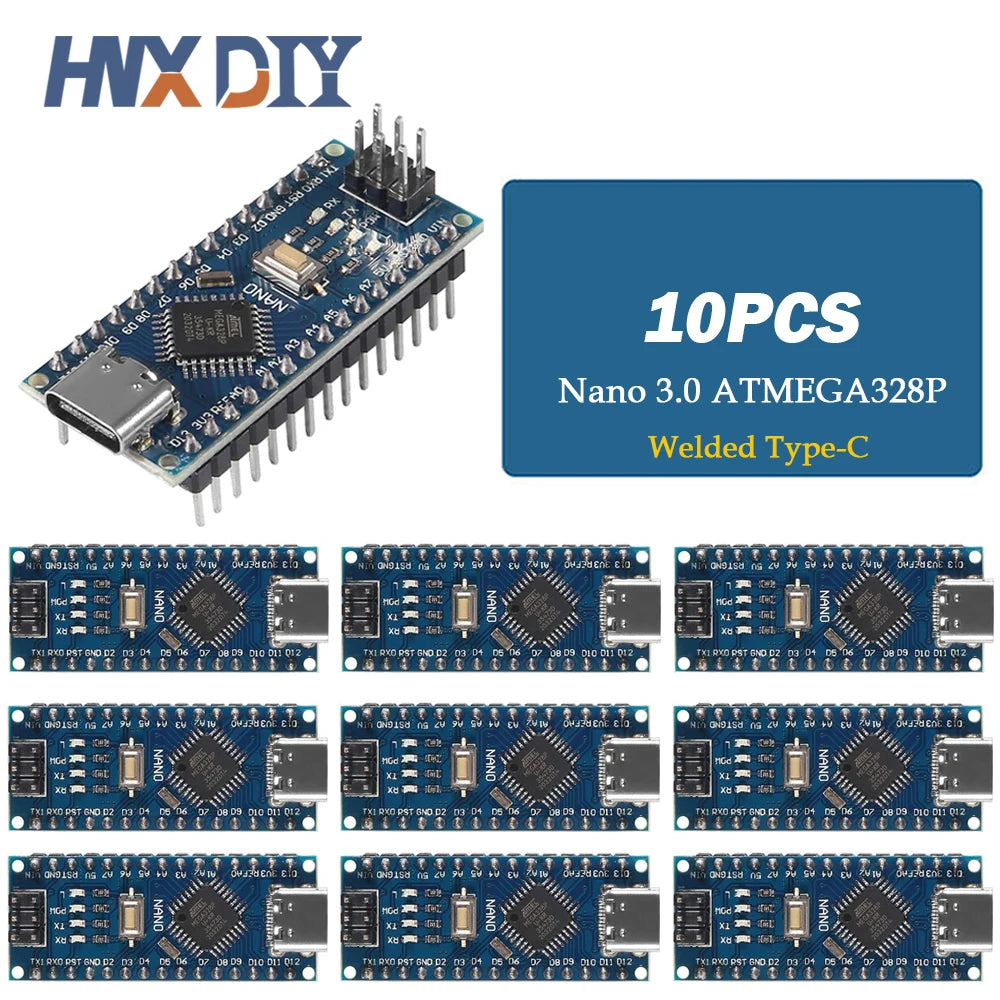 1-10pcs For Nano V3.0 Micro Controller Module ATmega328P Module Nano Board CH340 USB Cable Compatible with Arduino Nano V3.0