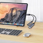 2 In 1 USB C OTG Cable Converter Type C to USB 3.1 PD Fast Charger Port With USB Female Splitter Adapter For iPad Tablet Laptops