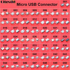 Cltgxdd 50ps/lot Micro USB Jack 5Pin Female Socket Connector SMD DIP V8 Port Charging Data Power Plug