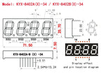 10PCS 0.8 inch 4-digit clock digital tube 71.5mmX26mm digital display "8" height 20.3mm 7-segment digital tube 8402 series 14PIN