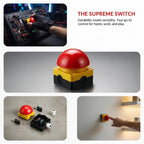 1 Set Mushroom Head Self-Locking/Resetting 1NO Foot/Hand Control IP65 Emergency Stop Button Switch For Industrial Safe