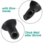 8ft/ 2.4m Length Heat Shrink Tubing Kit, 3:1 Ratio Marine Heat Shrink, Large Marine Dual Wall Adhesive Shrinkable Wire Wrap Tube