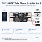 3Pcs CN3795 MPPT Solar Charger Control for 18650 Lithium Battery 4.2V Charge IoT Arduino LoRa Node Solar Panel Regulator Module