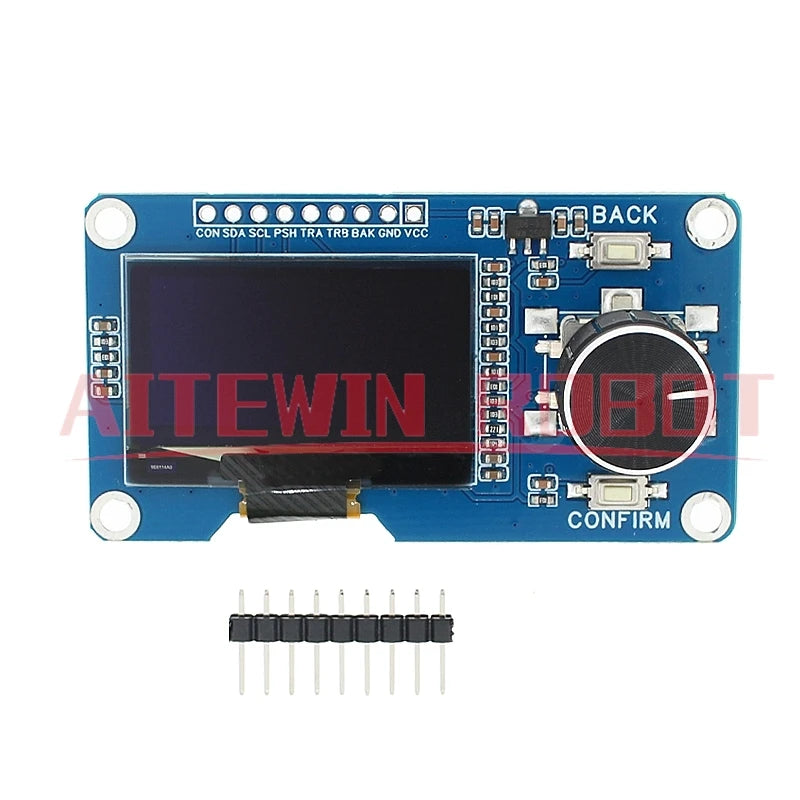 0.96 inch 1.3 inch OLED display screen combined with EC11 rotary encoder module 3.3-5V IIC interface