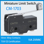 CNTD CM-1703 CM-1703K CM-1703N Micro Switch Limit Switch Travel Switch Self-Resetting Long Handle Roller Snap Action Electrical