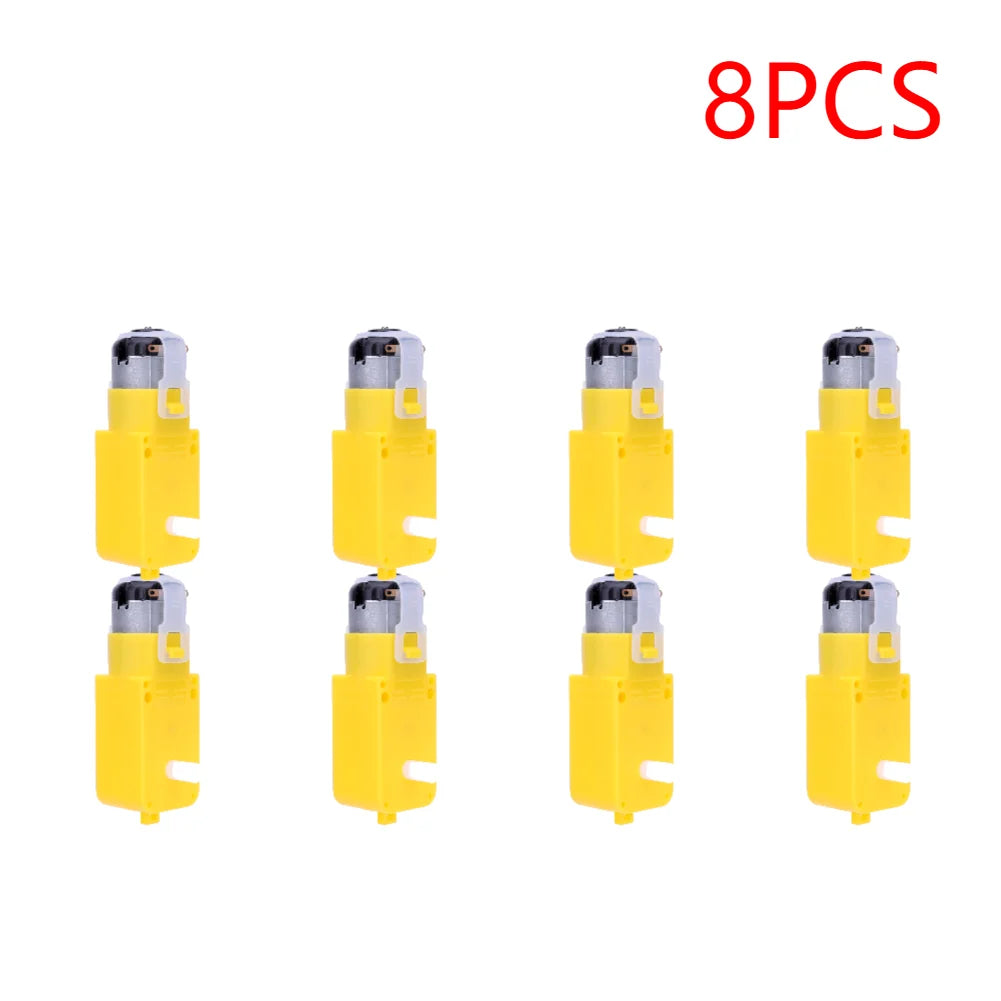 1-10pcs DC 3-12V TT Motor Module Robot Intelligent Car Dual Shaft Geared Motor Gearmotor Gearbox Motor for DIY Smart Car Robot