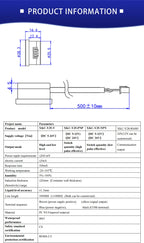 Touchless Contactless Capacitive 5-24V Water Sensor Liquid Level Sensors Switch with High Precision and Stability