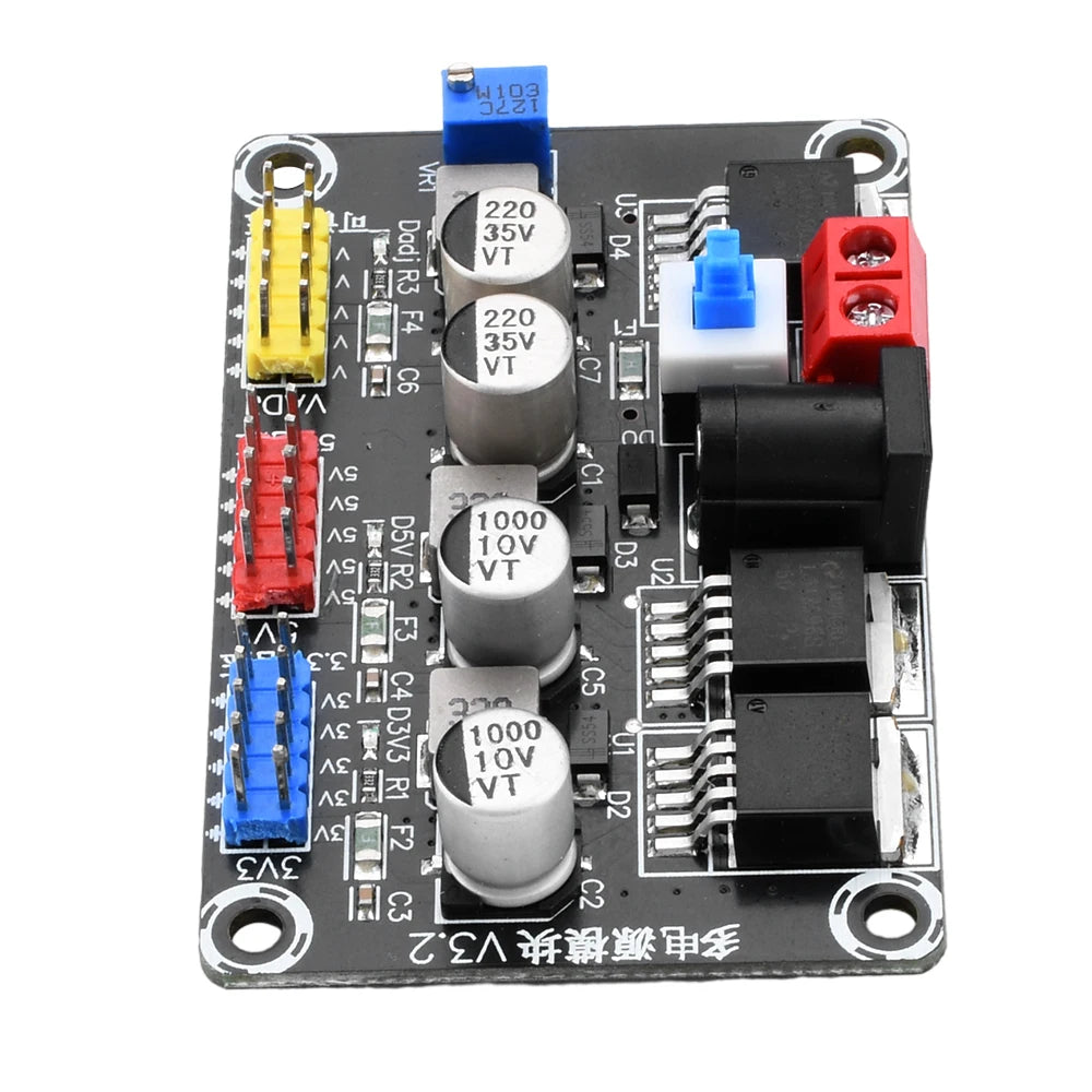 LM2596 DC7-25V To DC3.3V/5V Adjustable Step-Down Module Regulated Power Supply Module Intelligent Vehicle Experimental Power