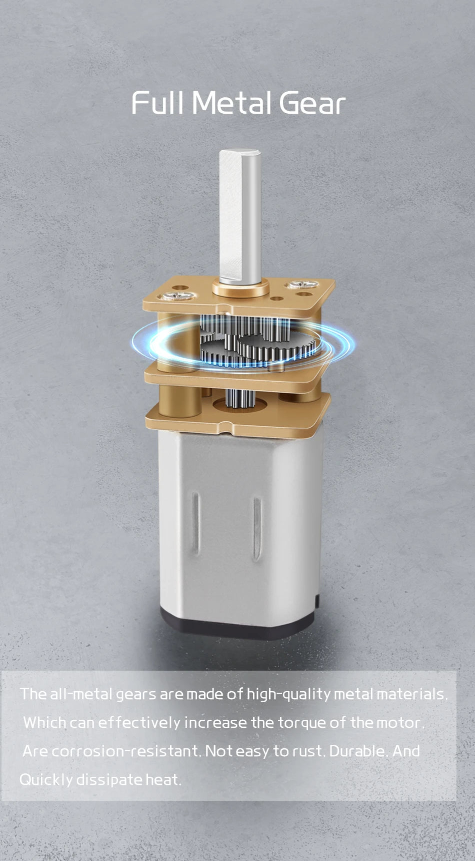 GA12-N20 Gear Motor With 3MM Shaft Brand New Precision DC 3V/6V Micro Gear Motor Low Speed Motor 10MM Length.