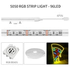Dream Color LED Neon Strip WS2811 5050 RGBIC P67 Waterproof   Addressable Smart IC Flexible Light Tape for Room DIY DC12V/24V